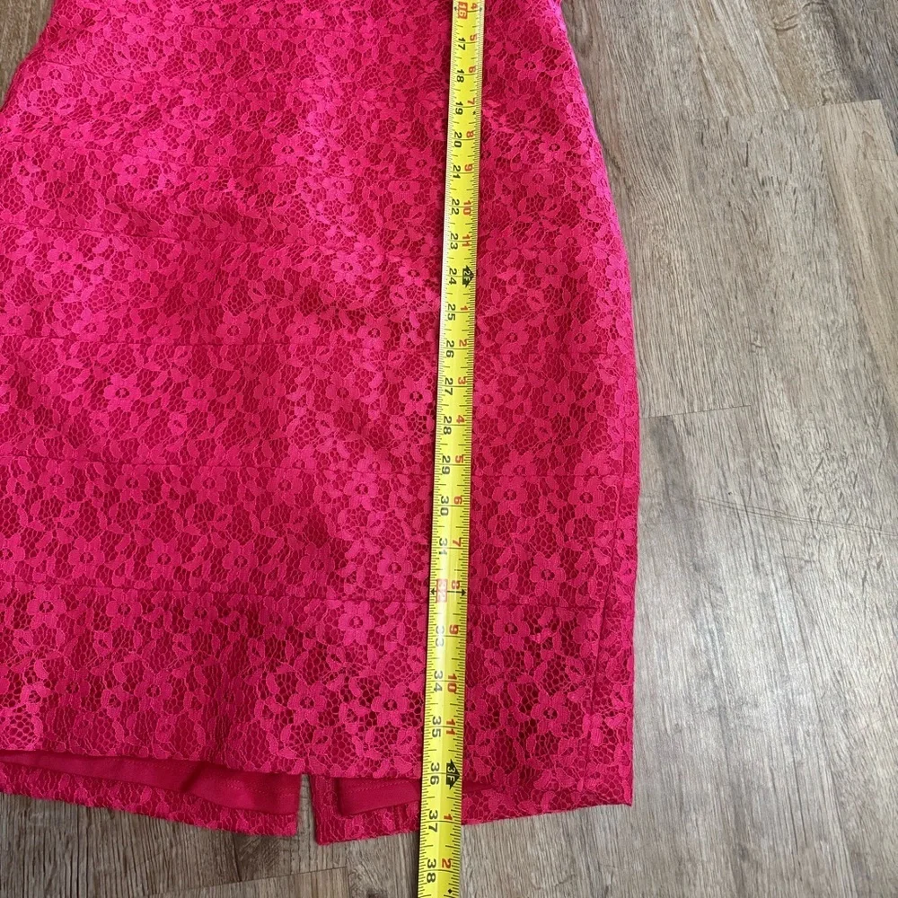 Sangria • Lace Cap Sleeve Dress - Picture 10 of 12
